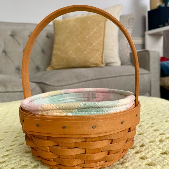 Longaberger 2001 Edition Small Easter Woven Basket with Pastel Lining - Picture 6 of 11